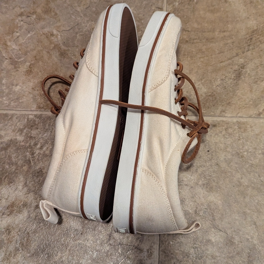 Vionic Men's Beige Sneakers with Brown Laces Size 10 - Picture 6 of 9